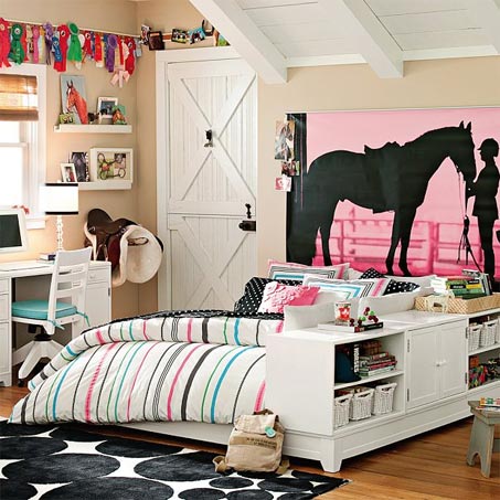Show Horse Gallery - Pottery Barn Teen Equestrian Wall Mural